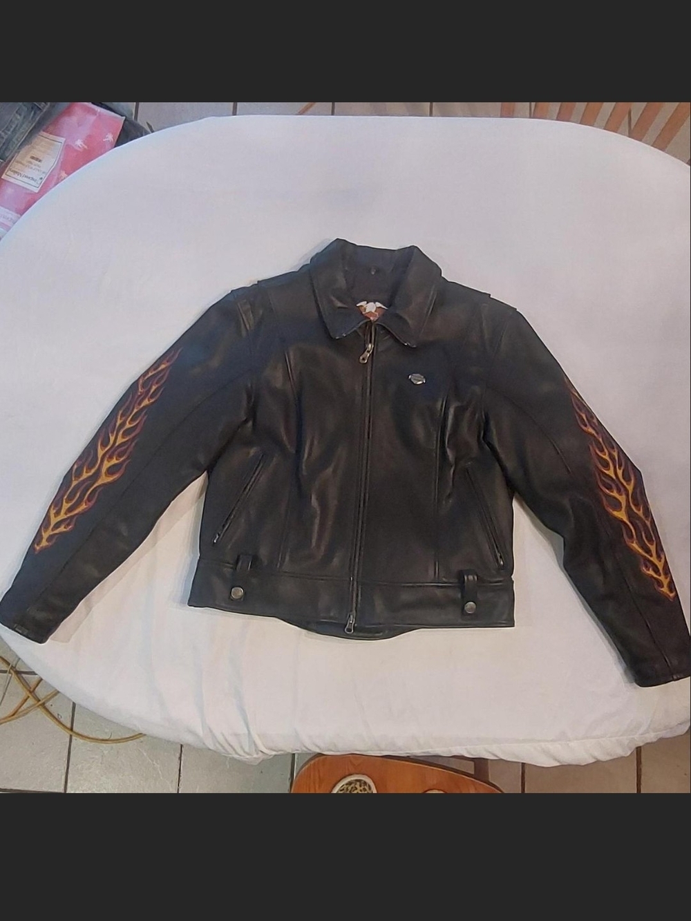 Vintage 2003 Harley Davidson 100th Anniversar An American Legend Leather Jacket